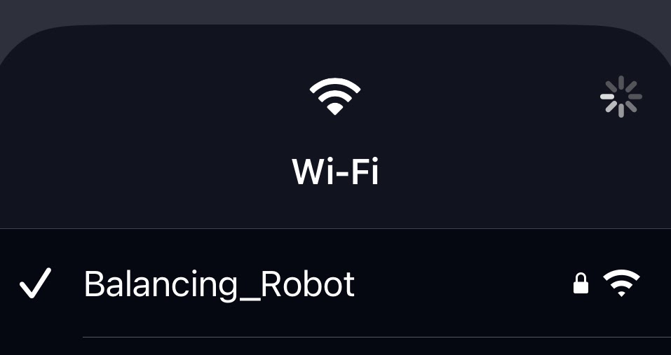 Iphone Screenshot of a wifi network